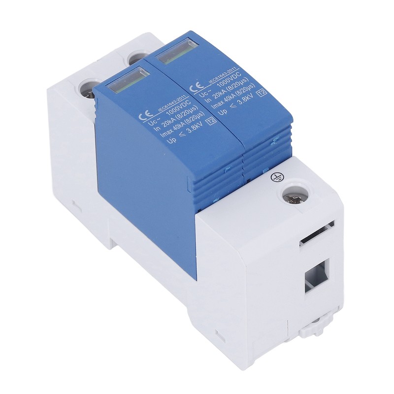 Surge Protective Device SPD Photovoltaic Breaker Protector DC1000V 40KA Blue