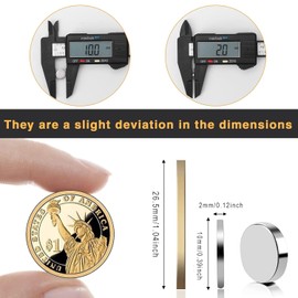 TRYMAG Magnets 30Pcs, Small Strong Refrigerator Magnets Tiny Round Neodymium Disc Magnets for Whiteboard, Multi-Use Rare Earth Magnets for Crafts, Dry Erase Board, Billboard, Office Magnets