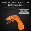 Lichamp 6-Pack Folding Utility Knife, Quick-Change Box Cutter with Razor