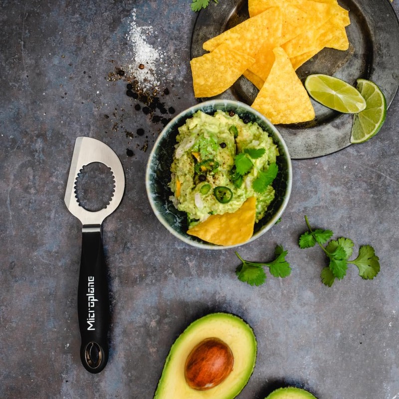 Microplane 3-in-1 Professional Avocado Slicer, Kitchen Cutter for Fresh Avocado,