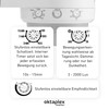 Oktaplex Mia Motion Sensor Outdoor 360 Degree Swivelling IP65 Surface-Mounted