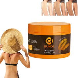 PHTKRIO Tanning Gel, Luxury Intensive Tanning Gel, Self Tanning Gel for Body, Carroten Tanning Gel, Tanning Accelerator Cream, Brown Tanning Cream, Sunless Tanning Gel for Outdoor Sunlight