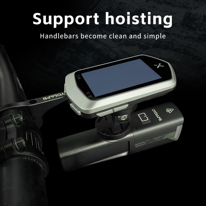 CYCLAMI Aluminum Alloy Bicycle Mount Compatible with Garmin Edge,iGPSPORT, XOSS,