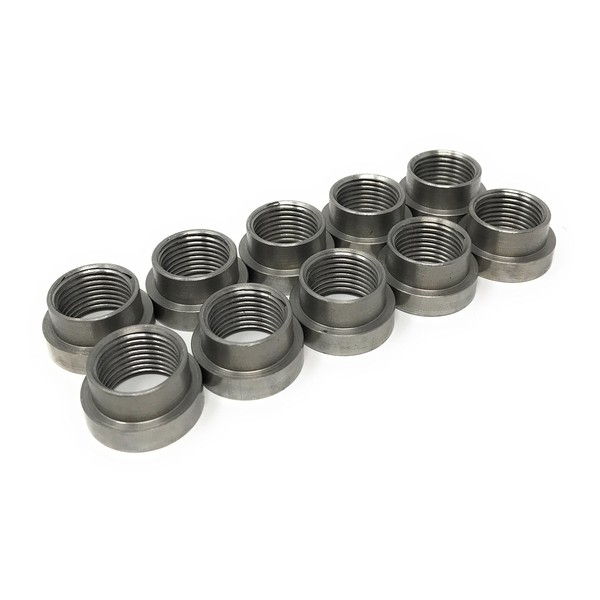 O2 Oxygen Sensor Fitting Plugs or Weld Bungs (10 Steel Stepped Bungs, M18 x 1.5)…
