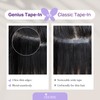 DOORES Tape in Hair Extensions, Balayage Natural Black to Light