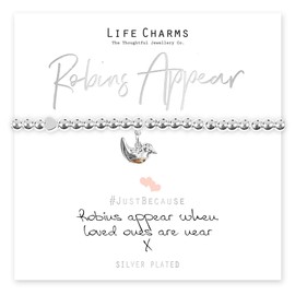 Life Charms Robins Appear When Loved Ones Are Near bracelet
