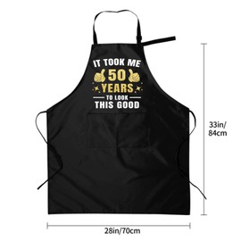 40th 50th 60th Birthday Gifts for Women Men, Funny Apron for Men,40th 50th 60th Happy Birthday Decorations for Grilling Baking