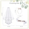 Gleemix Bride to Be Sash Veil Set, Jga Accessories Women