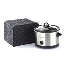 Covermates Keepsakes – Slow Cooker Cover – Dust Protection - Stain Resistant - Washable – Appliance Cover, Black