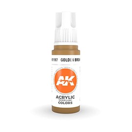 AK Interactive 3rd Gen Acrylic Golden Brown 17ml