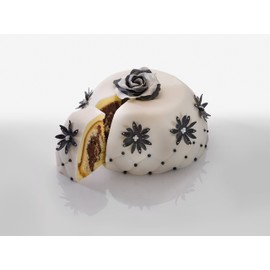 Zenker Kugelhopf Tin "Creme Noir", Grey/Beige, 8.66"