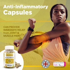 Strength & Spices Anti-inflammatory, Muscle and Joint Care Supplements for Mobility and Recovery, Turmeric Capsules with 28 Powerful Ingredients, Vegan and All-Natural, 1000mg, 60 Capsules, Refill