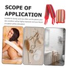 WOONEKY Exfoliating Back Scrubber Mitten Set for Adults Long Shower