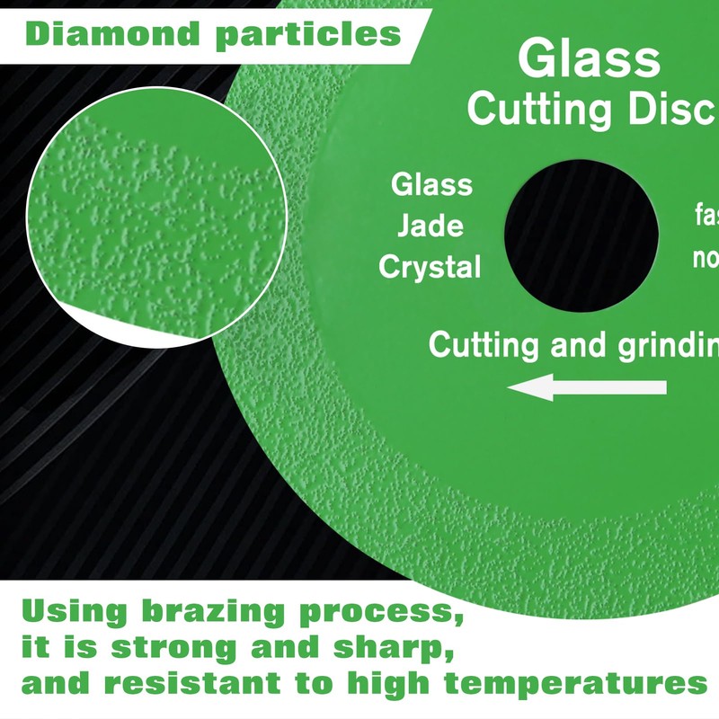 LEONTOOL 5 Pcs 4" Glass Cutting Disc for Angle Grinder