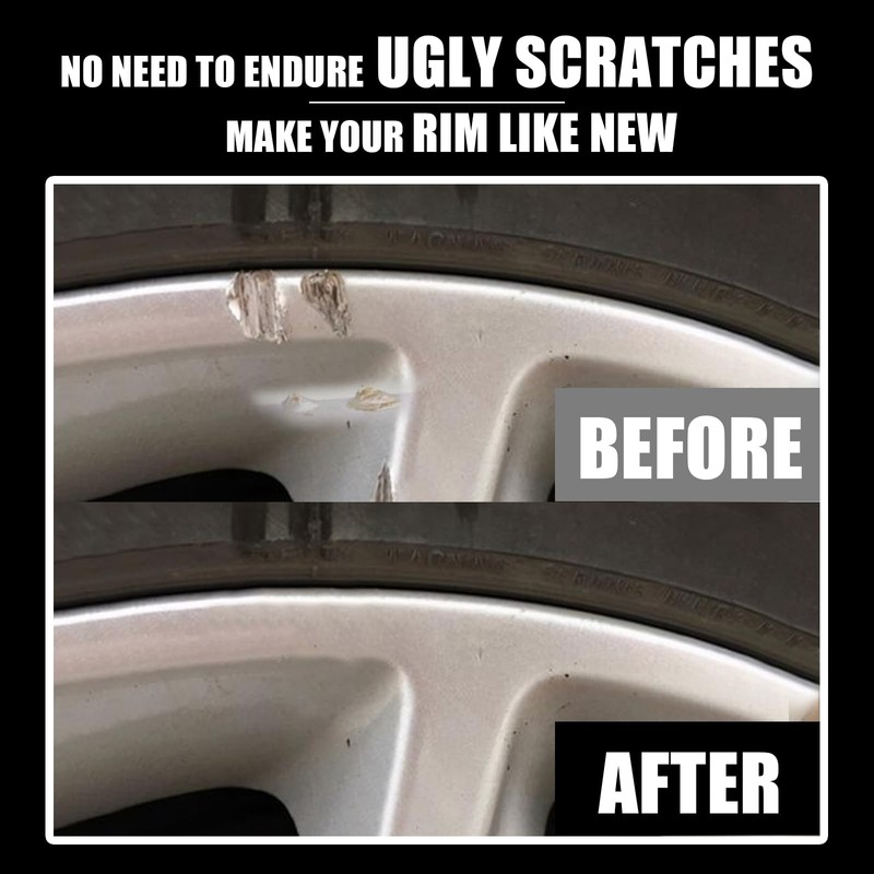 Matte Black Rim Touch Up Paint - Wheel Repair Kit