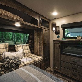 Dream lighting LED 12volt DC Double Ceiling Light Fixture for Interior RV, Travel Trailer, Motorhome, Boat, Overhead Dinette Light with Tinted Glass Shade- 3500K Bright Warm White, with Switch