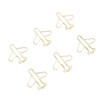 100Pcs Airplane Shaped Paper Clips Metal Lightweight Multipurpose Cute Shaped