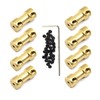 Befenybay 8pcs 2mm to 3mm Brass Shaft Coupling Joint Connector
