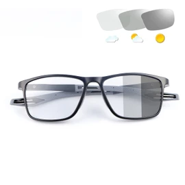 Vepiant Photochromic Progressive Multifocus Spring Hinges Reading Glasses UV400 Protection Multifocal Transition Sunglasses Blue Light Blocking Computer Eyeglasses Anti UV Sun Readers Trifocal Shades