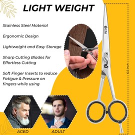 Hairdressing Scissors, Hairdressing Scissors, Salon Scissors, Stainless Steel Hair Scissors, Professional Hairdressing Scissors, 6 Inch Barber Salon Scissors