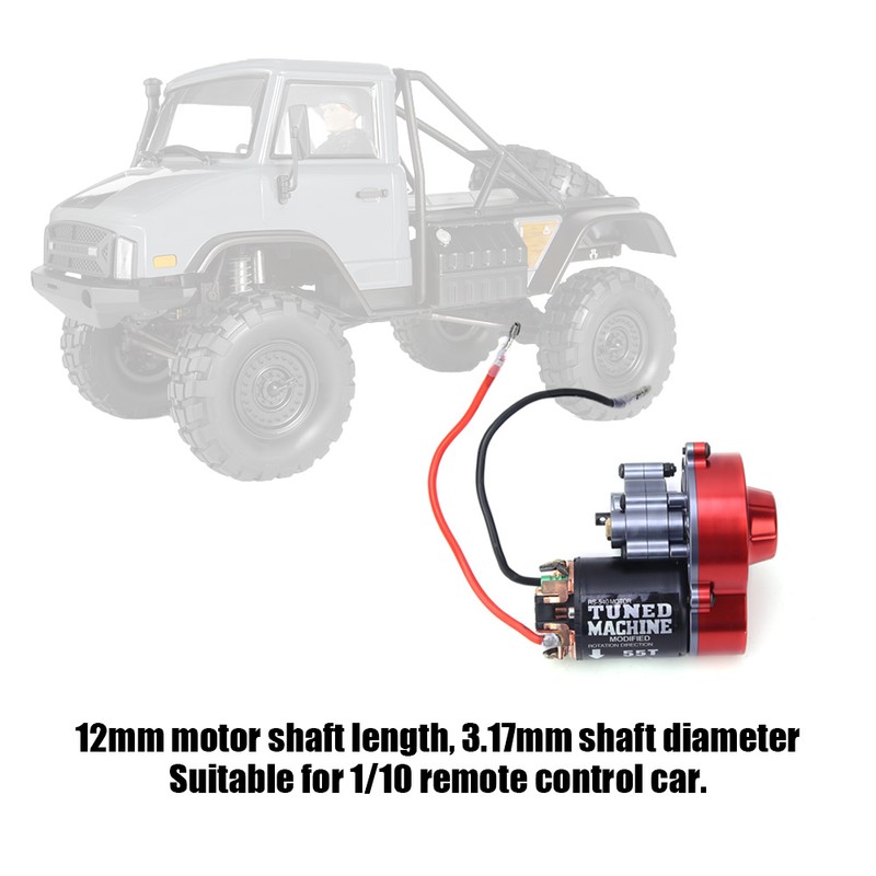 Metal Full Gearbox with 540 Motor 55T Fit for Axial