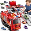 Firetruck Toys 3-5 Years Old, Fire Truck Car Carrier Toy
