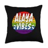 Alaya Vibes Matching Squad Family Reunion Last Name Throw Pillow