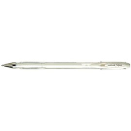 Bag Gel Signo Pastel Rollerball Pen - Cursive Font Average 0.7mm - White - 4 PCS