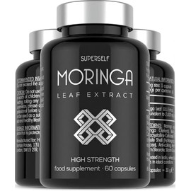 Moringa Capsules 2000mg - Full Spectrum Moringa Leaf Extract - High Strength - 60 Small Capsules Easy to Swallow - Vegan, Lab-Tested & UK Made - Daily Wellness Supplement
