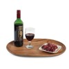 Woodard & Charles 18-Inch Oval Tray, Extra Large, Natural Acacia