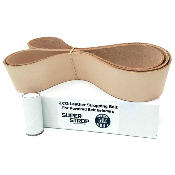 2X72 inch Super Strop Leather Honing Stropping Belt for 2X72