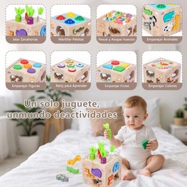 Janety 8 en 1 Juguetes Montessori, Material Didáctico Preescolar, Juguetes Didácticos para Bebés 3 4 5 6 Años, Juguetes Educativos para Niños y Niñas,