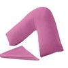 Buzzbuy V shaped pillowcase cover, 100% Poly-cotton Back & Neck