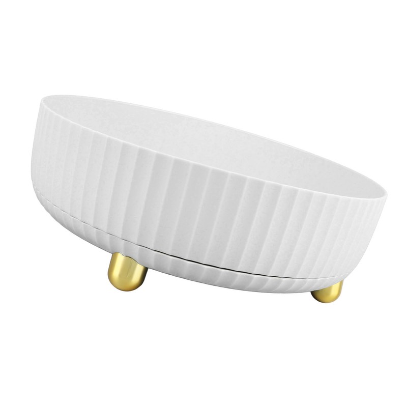 Rotatable Storage Tray Plastic Large Capacity Rotating Organizer Tray Desktop