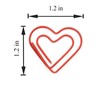 Paper Clips Cute Red Love Heart Shaped Paper Clip for