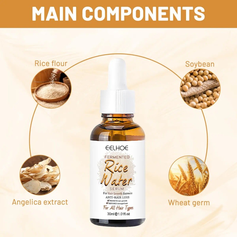 Sérum Capilar Douniu Con Agua De Arroz Para El Crecimiento