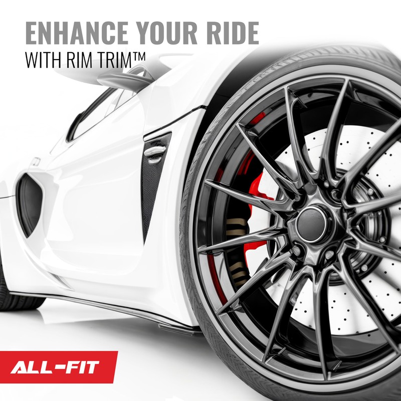 All-Fit Rim Trim Wheel Protection Strips for Curb Rash Prevention