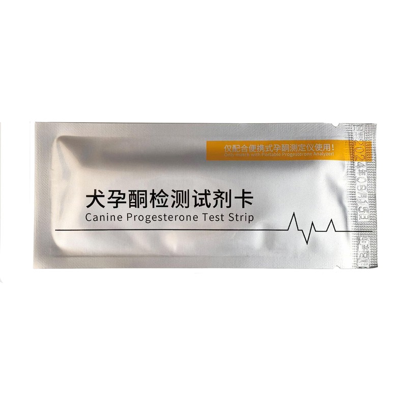 Caphstion 10pcs Dog Progesterone Analyzer Test Card Canine Progesterone Test