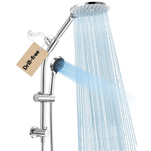 MakeFit MakeFit Drill-free Dual Shower Head with Handheld Combo Rainfall