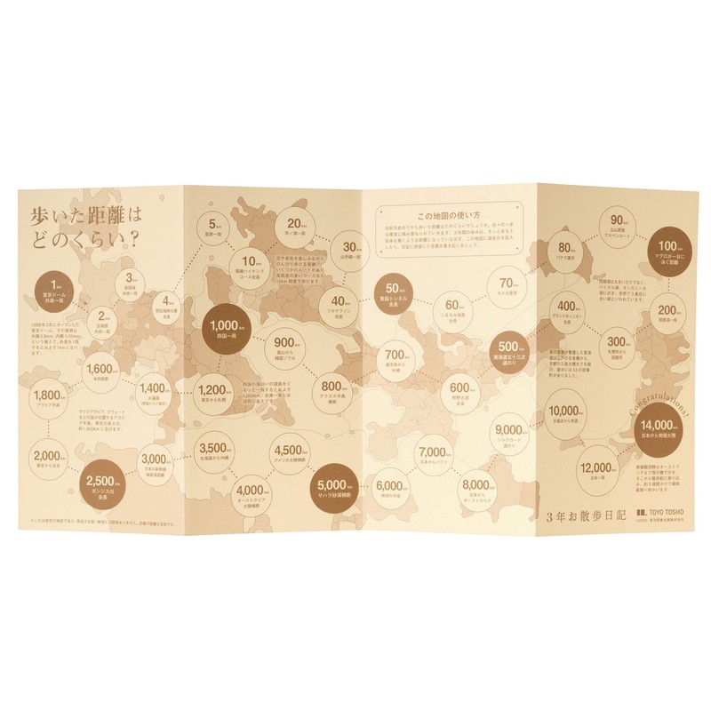 3 year walking diary