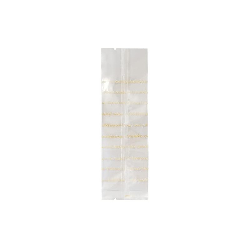 Paquetdusoleil 10044-50 Cookie Bags, Transparent, Francais Beige, M, 50 Sheets