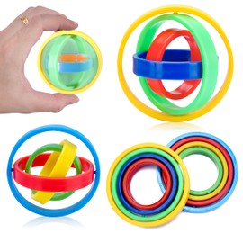 Sepco 16PCS Infinite Flip 3D Spin Top Quiet Spinner Multilayer Spinning Gyro Anxiety Relief Gyroscope Toy for Adults Kids Birthday Gifts Students Class Prizes
