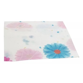 J.H. Company Mantel De Mesa Rectangular Estampado 183x137 Cm Impermeable Color Flores Azul Rosa 34725-17