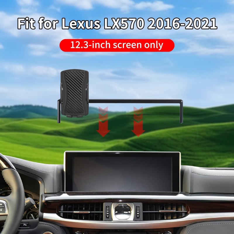 YIXKTUKEKE Car Phone Holder for Lexus LX570 2016 2017 2018