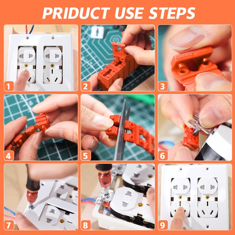 Outlet Spacers for Electrical Box Extender - 60 PCS Outlet
