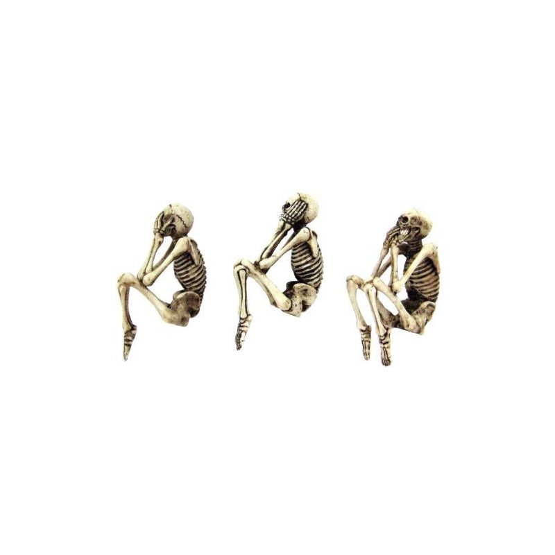 Skeleton Edge Stool Set of 3 Fantasy Decoration