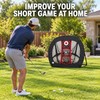 Portable Golf Chipping Practice Net with 3 Target Pockets –