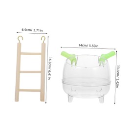 Sosoport Animal Bathroom Play Area Safe Natural Hamster Grooming Tub Litter Box for Dwarf Hamster Gerbil Chinchilla