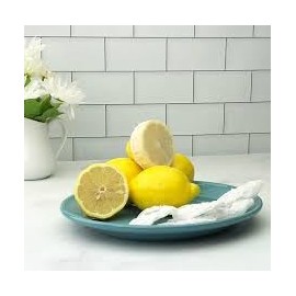 White Cotton Lemon Covers with Elastic - 10 Pack Half Lemon Wraps for Fresh Storage & Presentation