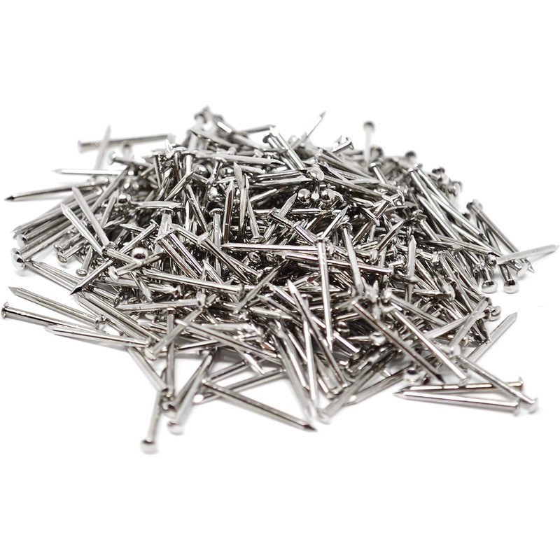 Design61 100x Round Head Nails 1.8 x 25 mm Nickel-Plated